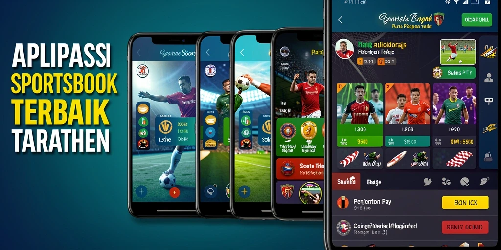 Tangkapan layar menunjukkan antarmuka menarik aplikasi Sportsbook.