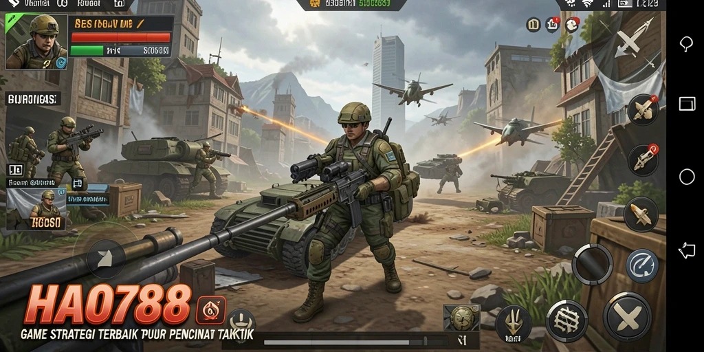 Tampilan gameplay HAO788 yang penuh aksi dan strategi.