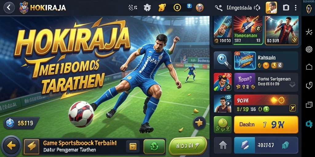 Tampilan gameplay seru dari HOKIRAJA yang menawarkan berbagai taruhan olahraga.