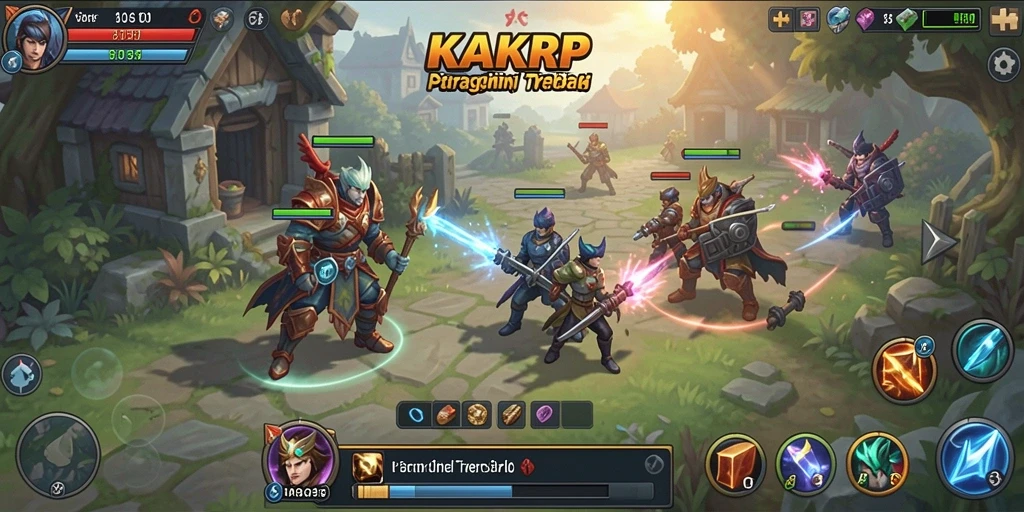 Screenshot KAKRP menampilkan pertempuran strategis yang menarik.