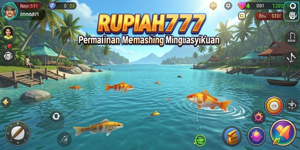Tampilan gameplay RUPIAH777 saat menangkap ikan yang seru.