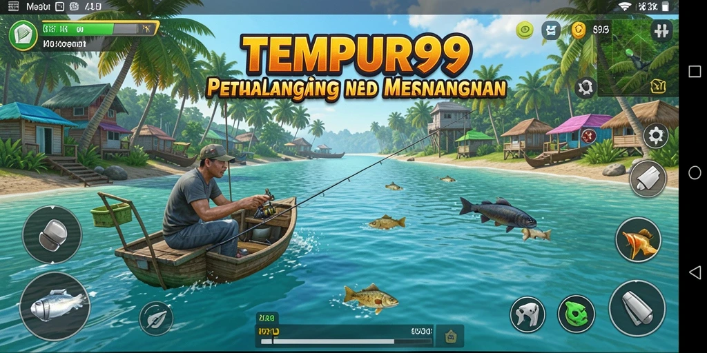 Tangkapan ikan besar dalam game TEMPUR99 yang seru.